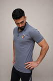 Men wearing grey polo shirt with jeans casual outfit Pakistan