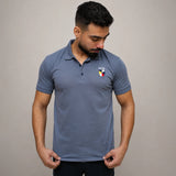 Grey Embroidered Polo Shirt – Shop Online Pakistan