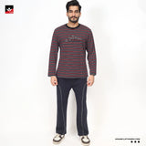 PQ STRIPER EMBROIDED F/S TEE SHIRT