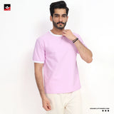 BASIC CONTRAST RIB TEE SHIRT