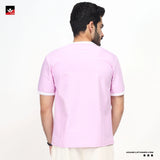 BASIC CONTRAST RIB TEE SHIRT