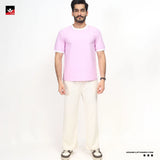 BASIC CONTRAST RIB TEE SHIRT