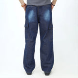 Cargo Relaxed Fit Denim Jeans for Men – ADAM