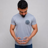 Grey Graphic t shirt styled with jeans casual outfit