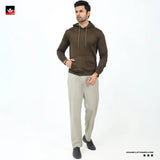 KANGRO POCKET PULLOVER OLIVE HOODIE