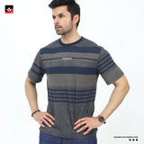 TEXTURED STRIPED TEE SHIRT