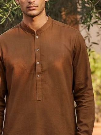 KURTA_TROUSER_BROWN GALA VIEW