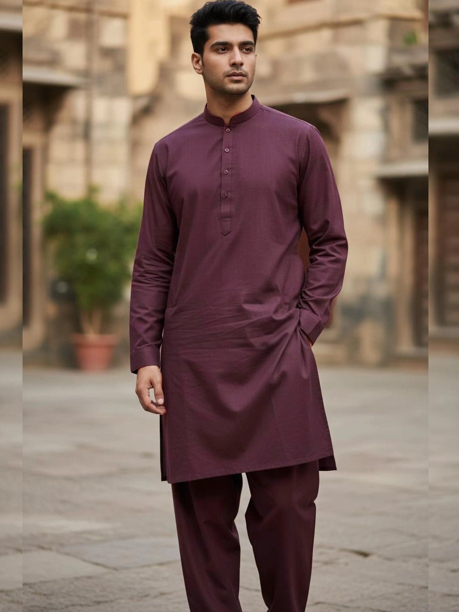 SHALWAR KAMEEZ MAROON FRONT
