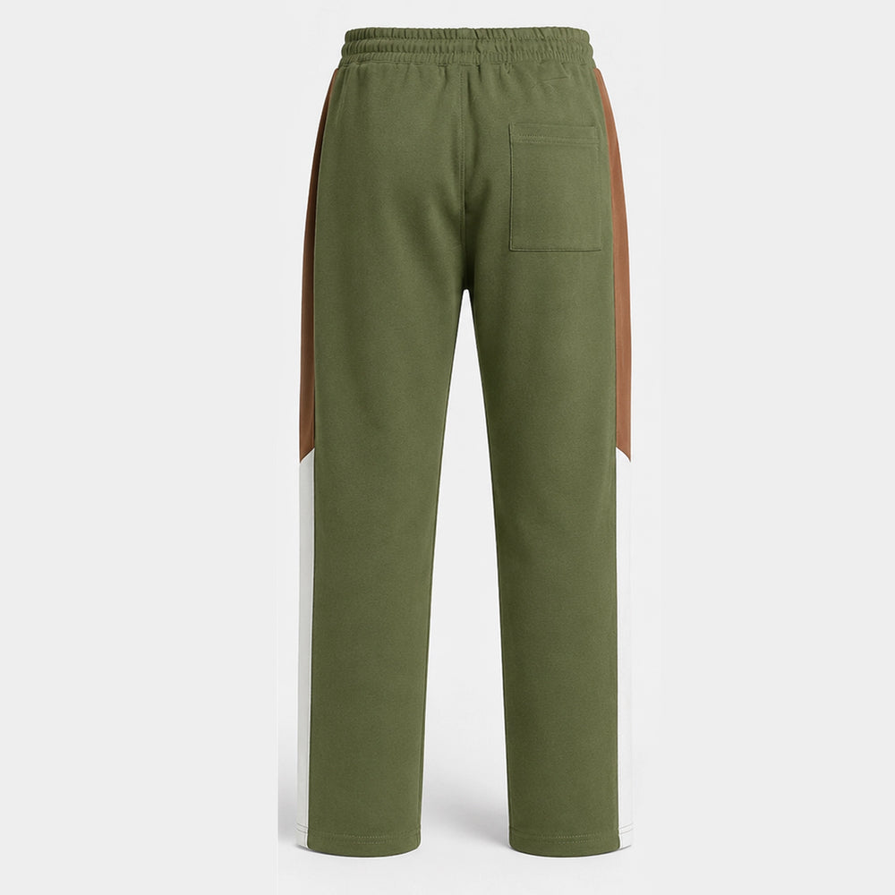 Men Relaxed Fit Trouser back view waistband and stitching detail