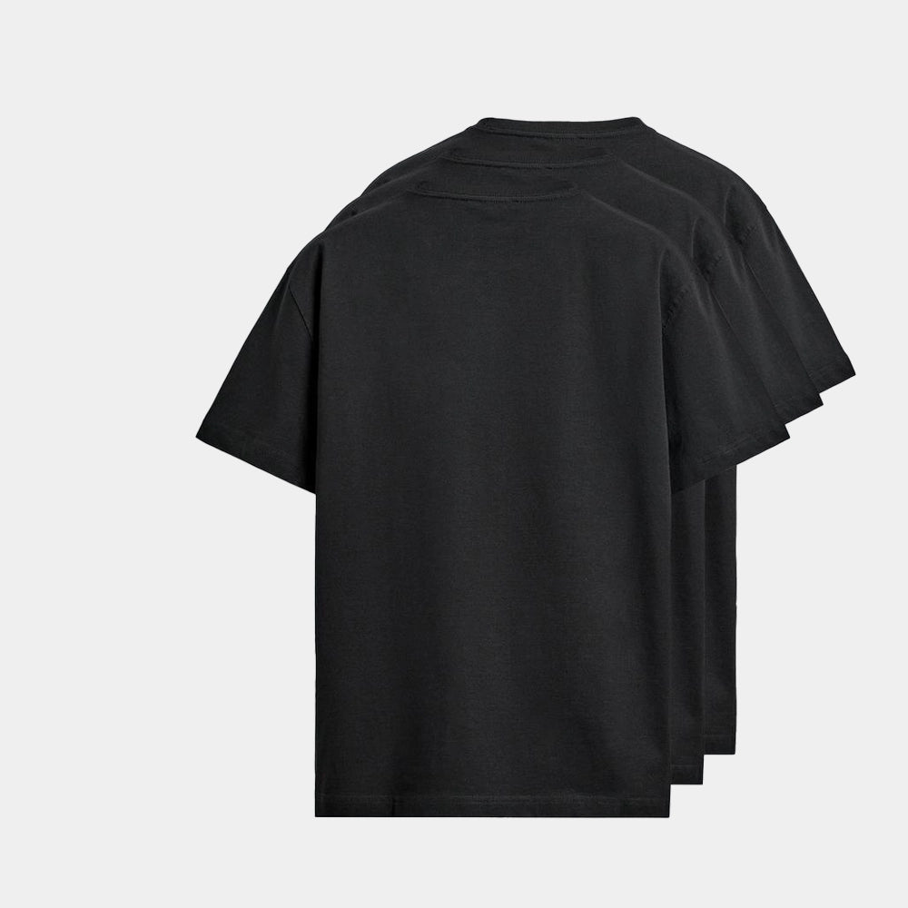 ADAM Clothing black round neck inner tee pack of 3 — combed cotton basic tee Pakistan
