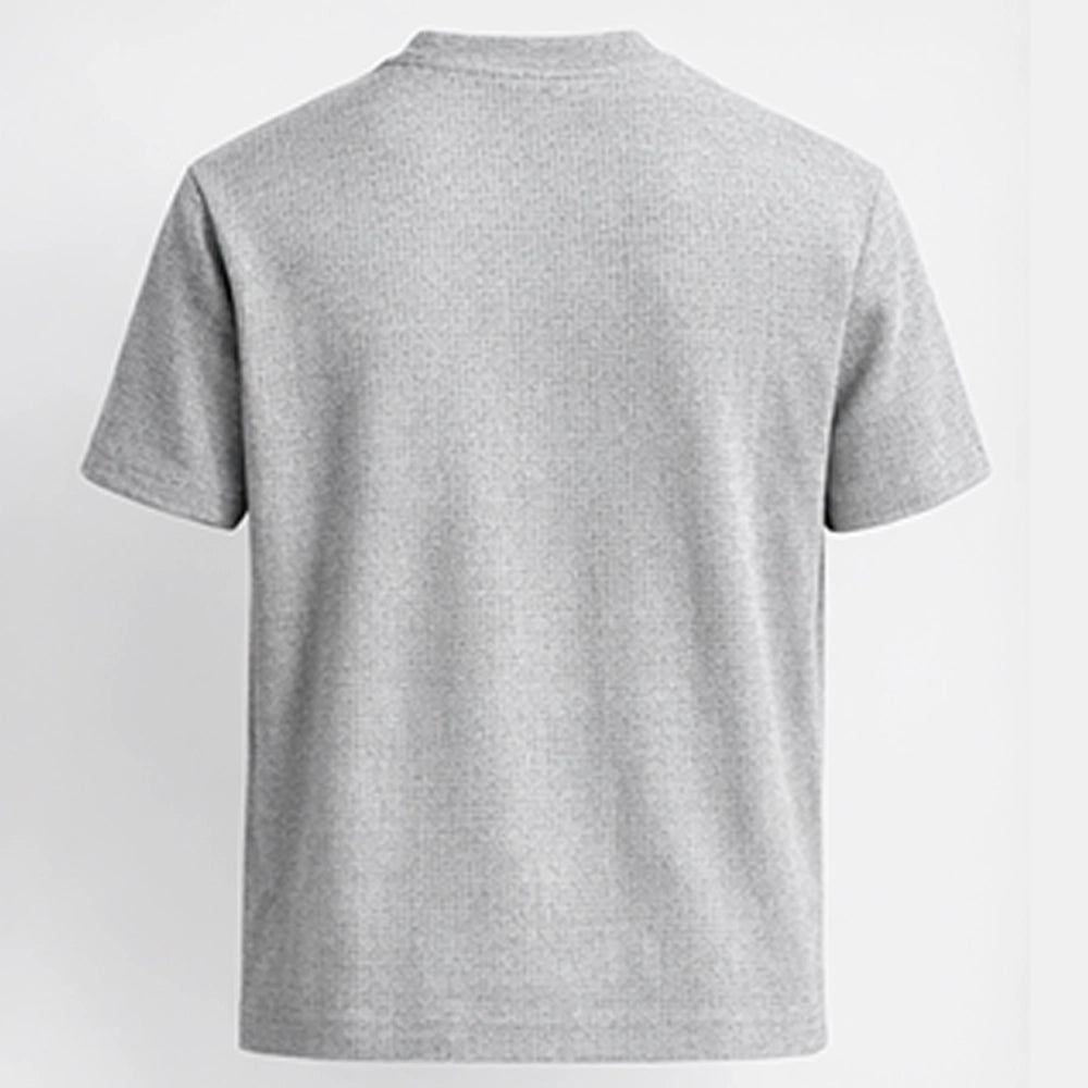 Men's grey t-shirt, back view