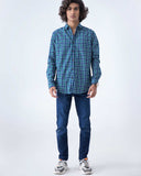 MEN CASUAL CHECK SHIRT CASUAL SHIRT, COTTON, GARMENTS 19, Male, MEN, SUMMER - Adam Clothing