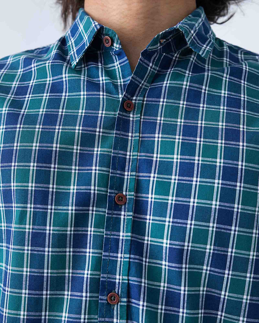 MEN CASUAL CHECK SHIRT CASUAL SHIRT, COTTON, GARMENTS 19, Male, MEN, SUMMER - Adam Clothing