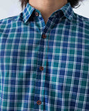 MEN CASUAL CHECK SHIRT CASUAL SHIRT, COTTON, GARMENTS 19, Male, MEN, SUMMER - Adam Clothing
