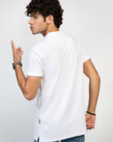 SLUB PIQUE BADGE WHITE POLO MEN, Polo, POLO SHIRT, SUMMER 2021 - Adam Clothing