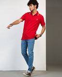 TIPPED COLLAR MAROON POLO SHIRT MEN, Polo, POLO SHIRT, SUMMER 2021 - Adam Clothing