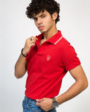 TIPPED COLLAR MAROON POLO SHIRT MEN, Polo, POLO SHIRT, SUMMER 2021 - Adam Clothing
