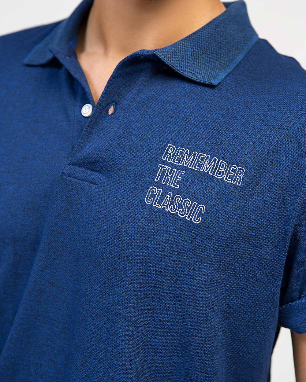 CHAIN YARN DOUBLE DYED POLO MEN, Polo, POLO SHIRT, SUMMER - Adam Clothing