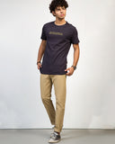 Front view navy crew neck tee shirt – casual wear for men Pakistan