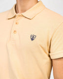 ADAM Men's Logo Polo Shirt – Front View Showing Embroidered Branding and Classic Collar Design