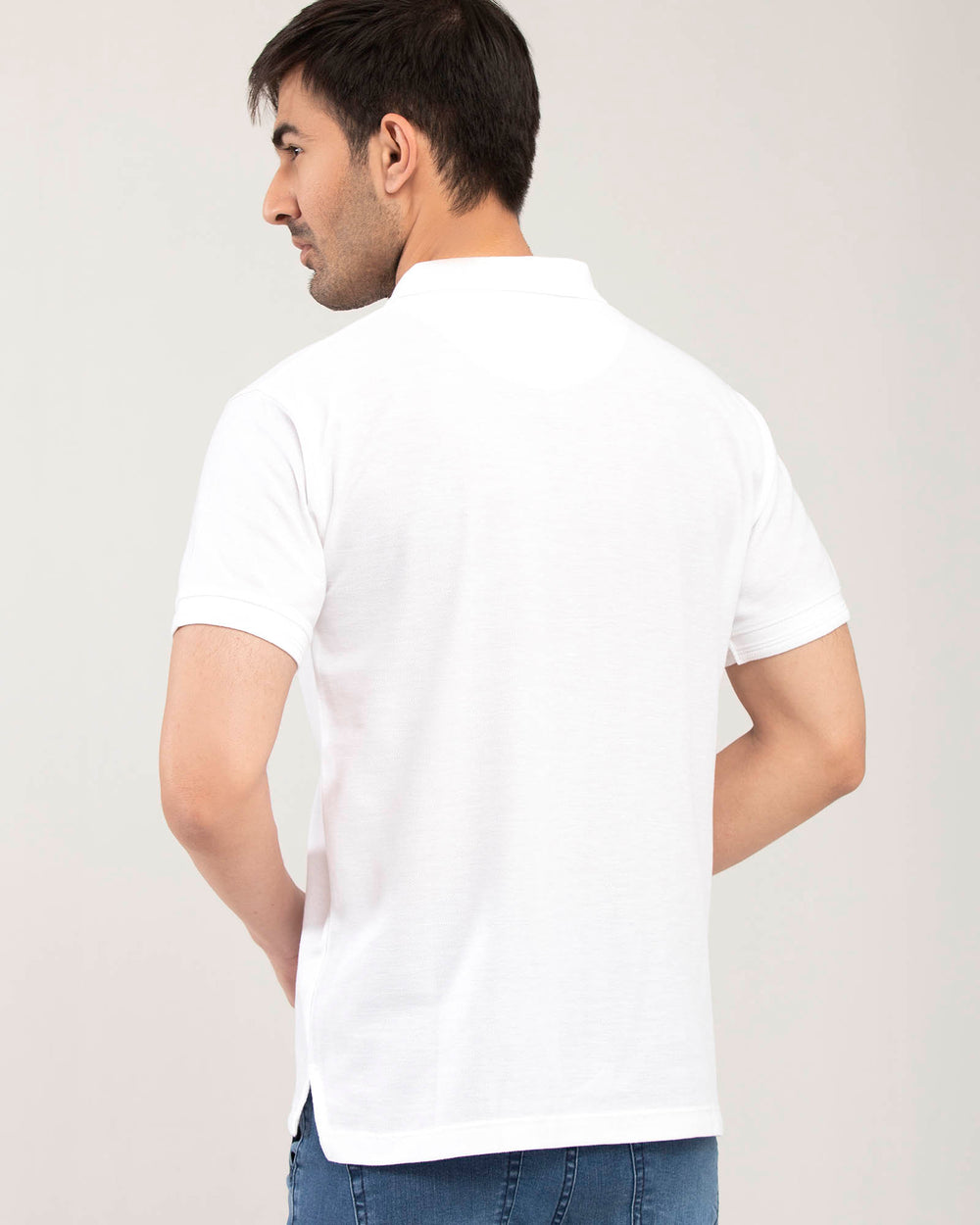 EMBROIDERY WHITE POLO SHIRT MEN, Polo, POLO SHIRT, SUMMER - Adam Clothing