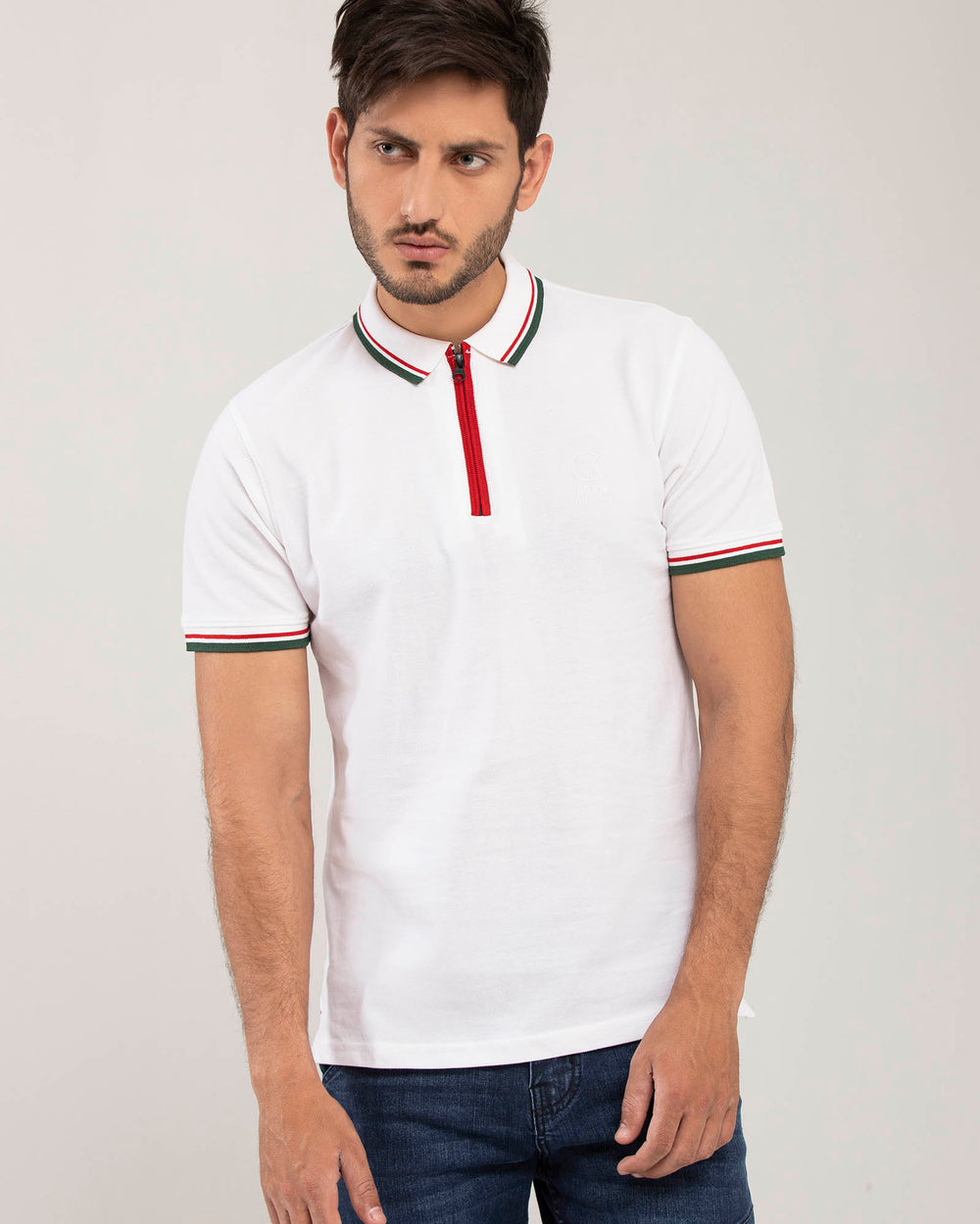 REGULAR FIT POLO WITH TIPPING COLLAR MEN, Polo, POLO SHIRT, SUMMER 2021 - Adam Clothing