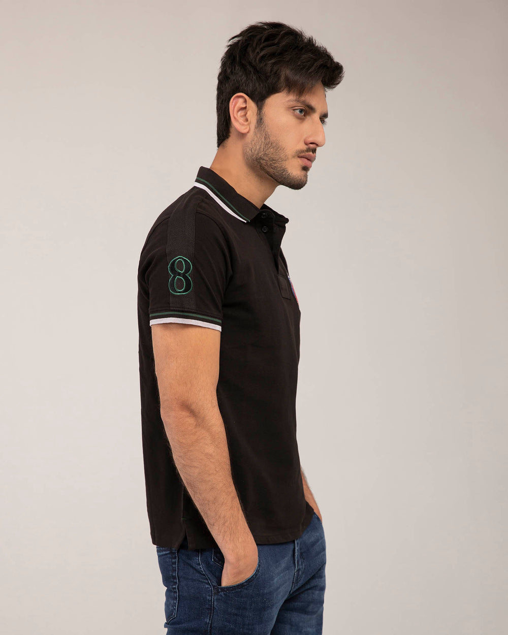 EMBROIDERED BADGE POLO MEN, Polo, POLO SHIRT, SUMMER - Adam Clothing