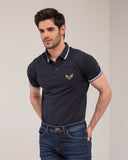 REGULAR FIT POLO WITH TIPPING COLLAR AND EMBROIDERY MEN, Polo, POLO SHIRT, SUMMER 2021 - Adam Clothing