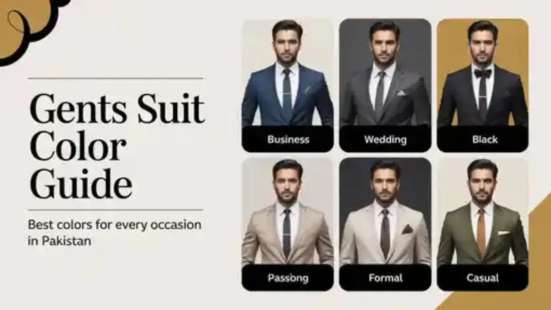 Gents Suit Color Guide: Best Colors for Every Occasion in Pakistan