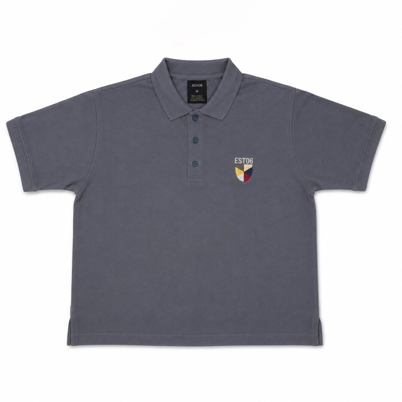 Grey Embroidered Polo Shirt – Shop Online Pakistan