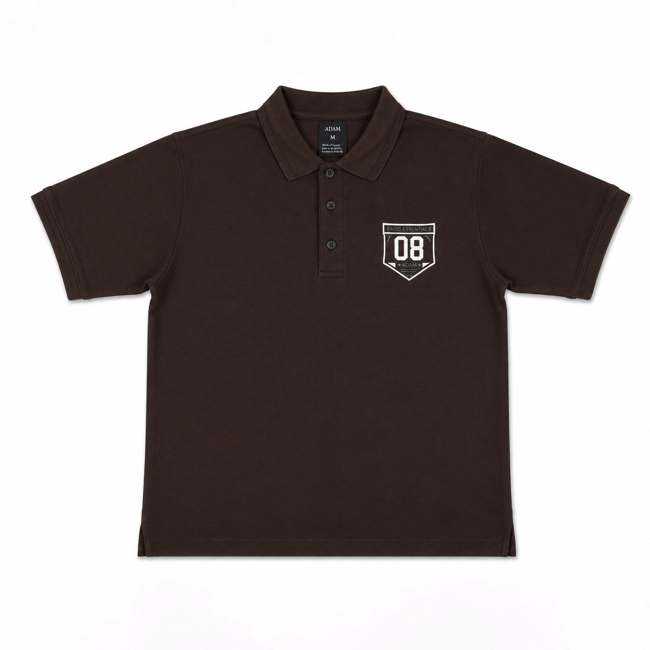 Brown Embroidered Polo Shirt – Limited Stock!