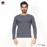 MEN GREY PLAIN SWEATSHIRT