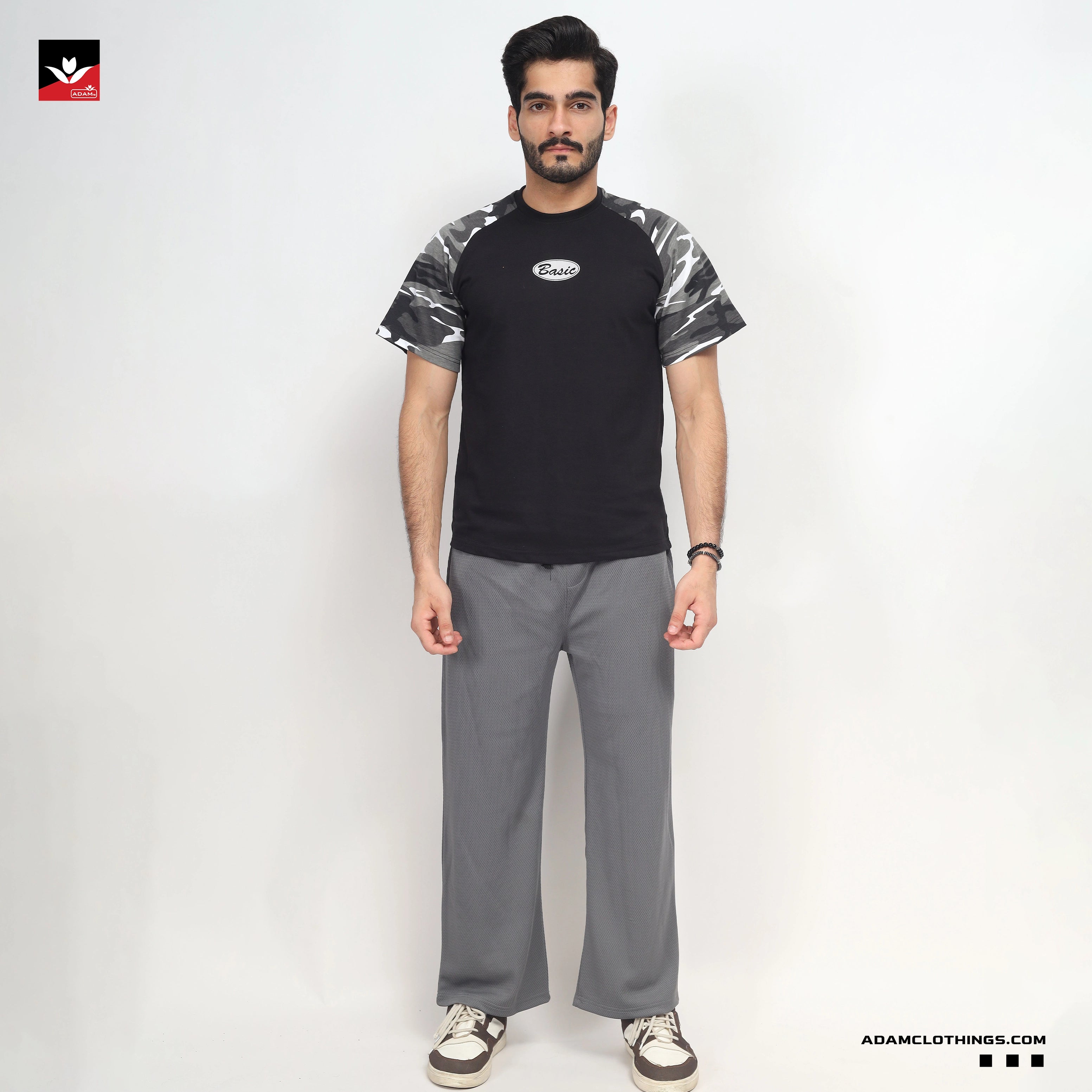 CONTRAST SLEEVE RAGLAN TEE SHIRT