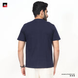 NAVY GRAPHIC TEE SHIRT