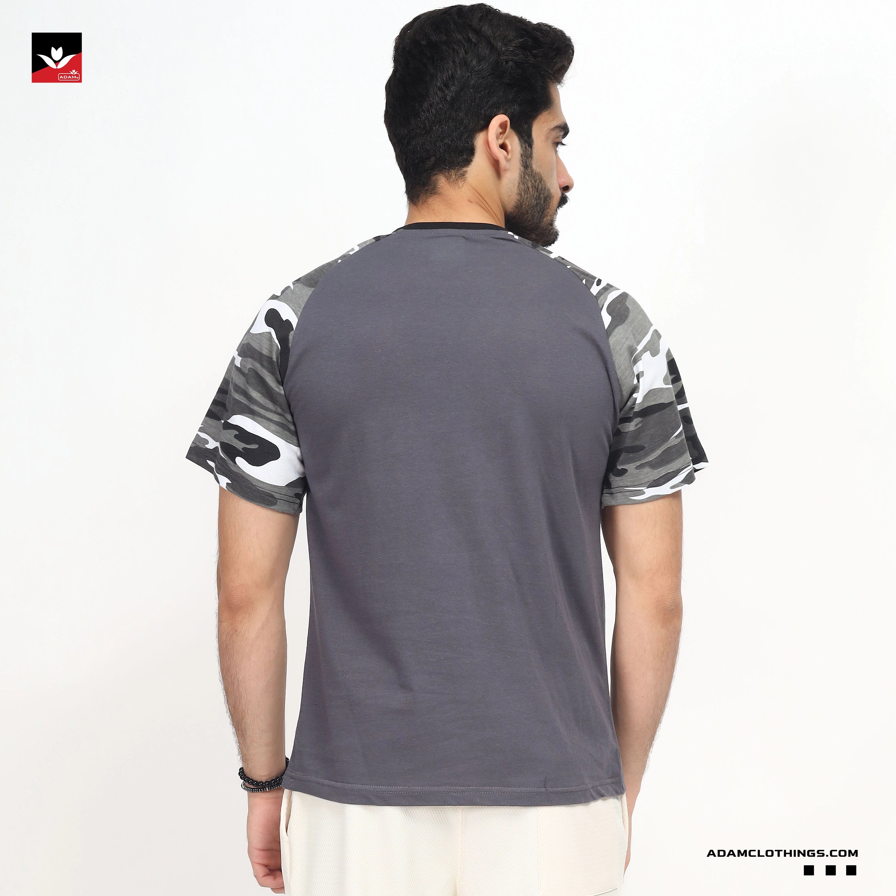 CONTRAST SLEEVE RAGLAN TEE SHIRT