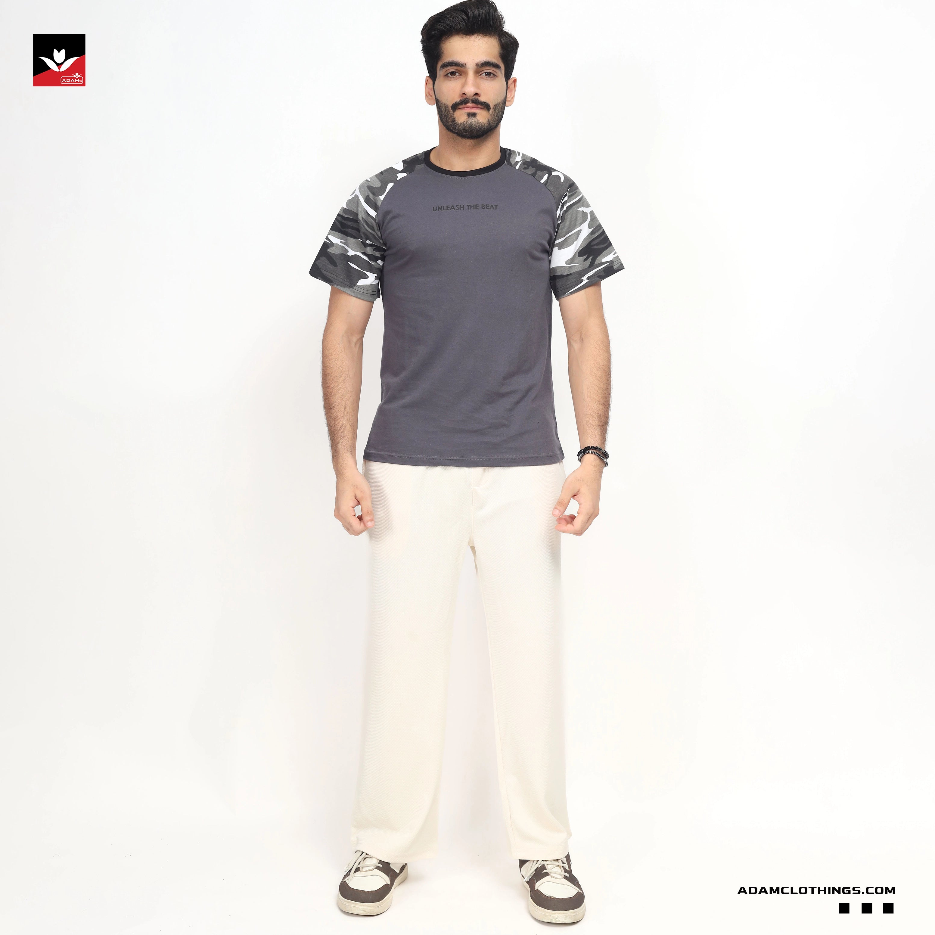CONTRAST SLEEVE RAGLAN TEE SHIRT