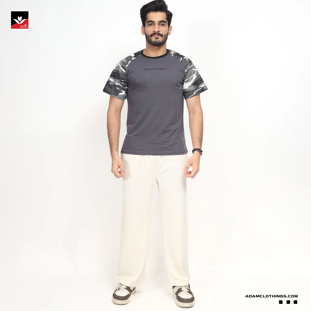 CONTRAST SLEEVE RAGLAN TEE SHIRT