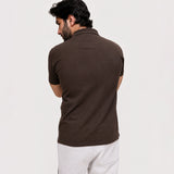 Brown Embroidered Polo Shirt – Limited Stock!