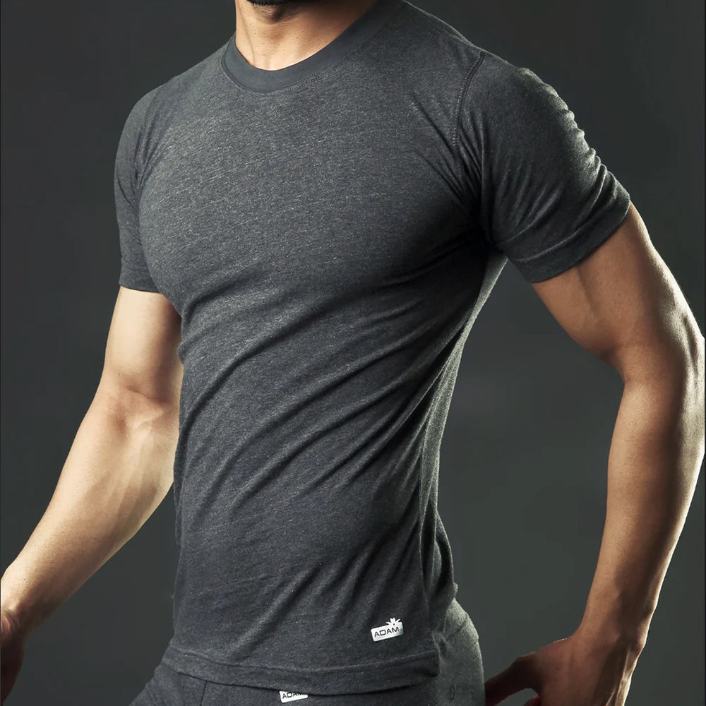 Basic inner Charcoal Round Neck Tee