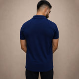 Navy Embroidered Polo by ADAM – Look Sharp Daily