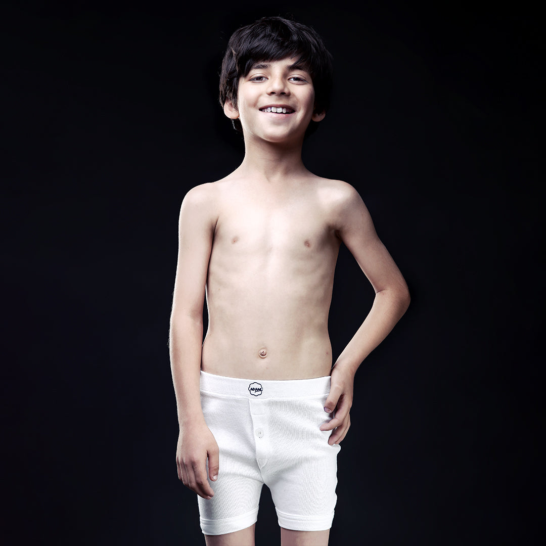 Boxer White for Boys (Pack of 1)