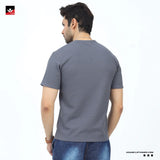 WAFFLE KNIT TEXTURED SKY TEE SHIRT