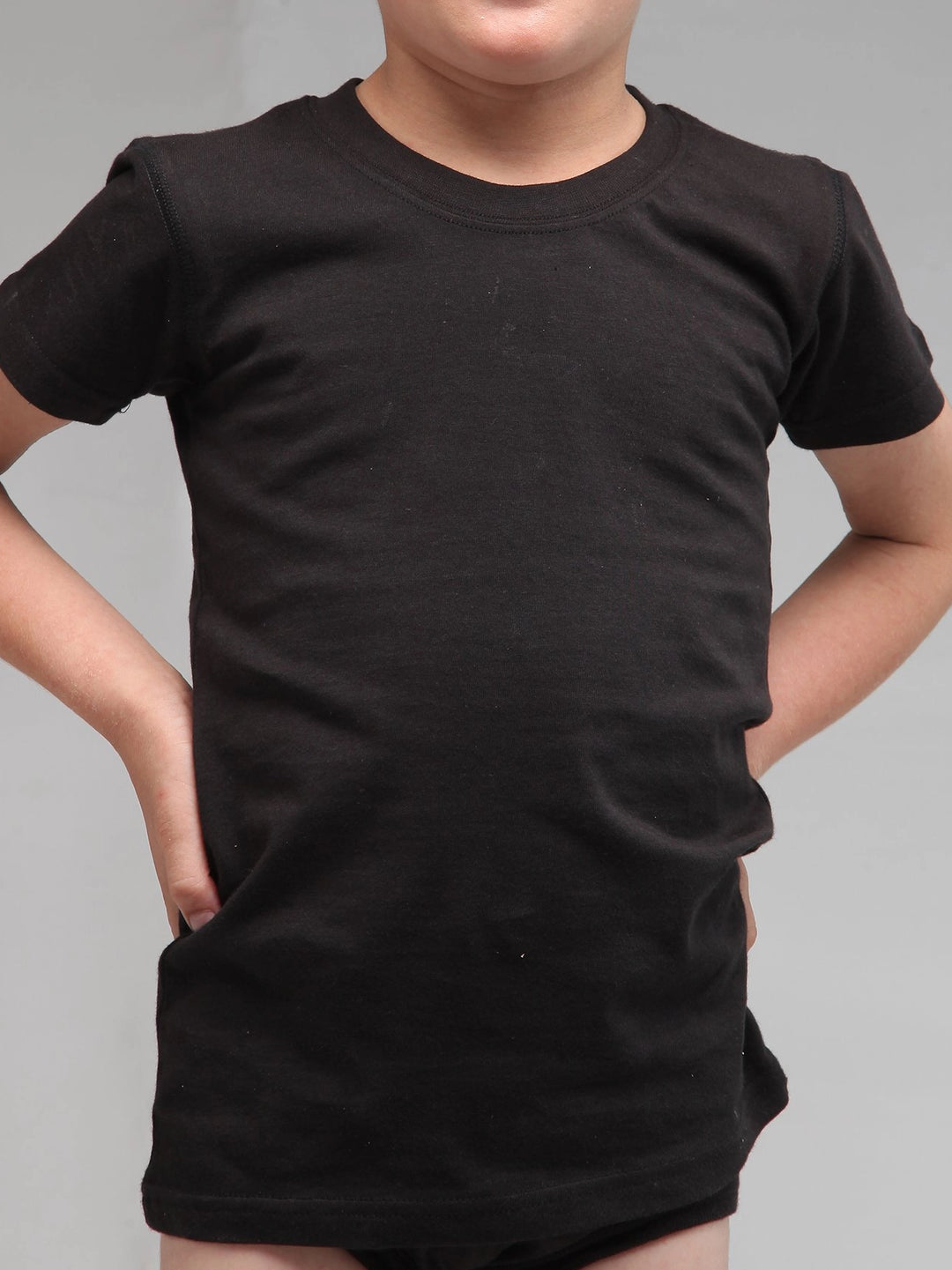 T-Shirt Black for Boys (Pack of 1)