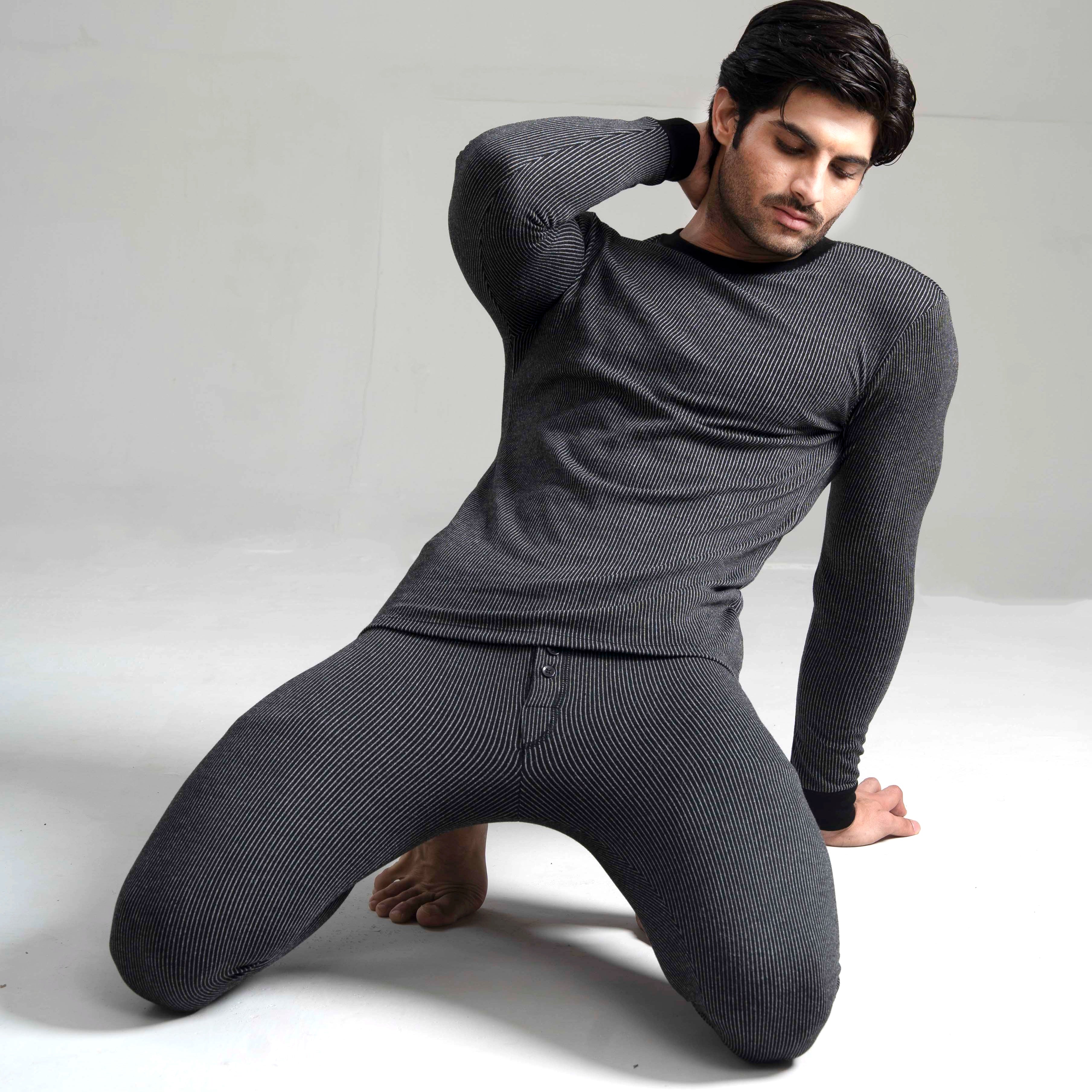 Men's Black Thermal Shirt 3-Pack - Stay Warm | ADAM