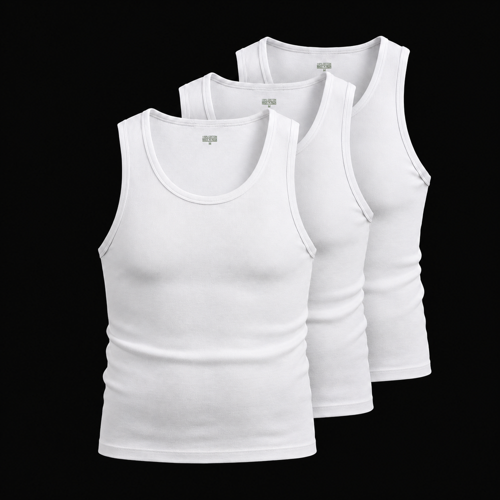 White Cotton Vest XXXXL