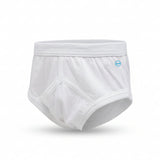 White Cotton Brief For Boys - Product Front View