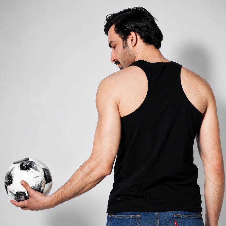 Casual Vest Black for men (Pack of 1)