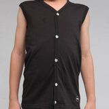 Open Vest Black for Boys (Pack of 1)