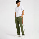 Men Relaxed Fit Trouser khaki cotton chino front view for casual wear