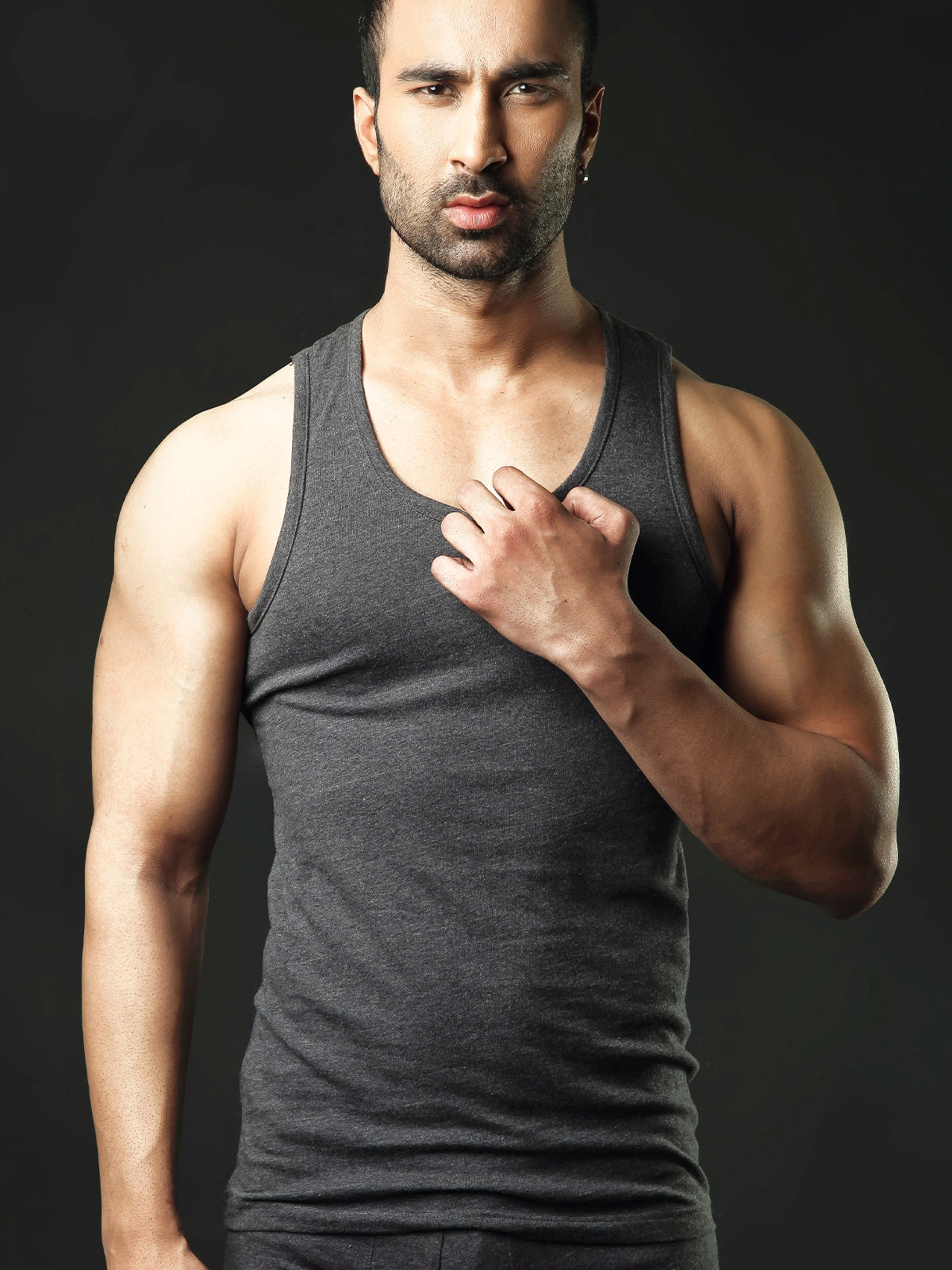 Casual Vest Charcol for men (Pack of 1)